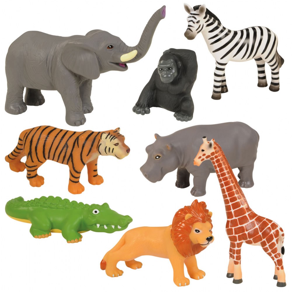 Kaplan Early Learning Company Jungle Animals - 8 Pieces