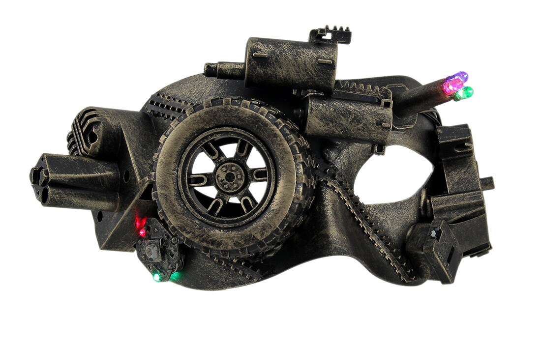 Tread Punk LED Light Up Metallic Steampunk Eye Mask
