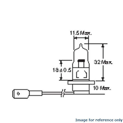 GE 27332 H3-70 - 70w 28v T3.5 PK22S Base Low Voltage Automotive Light Bulb
