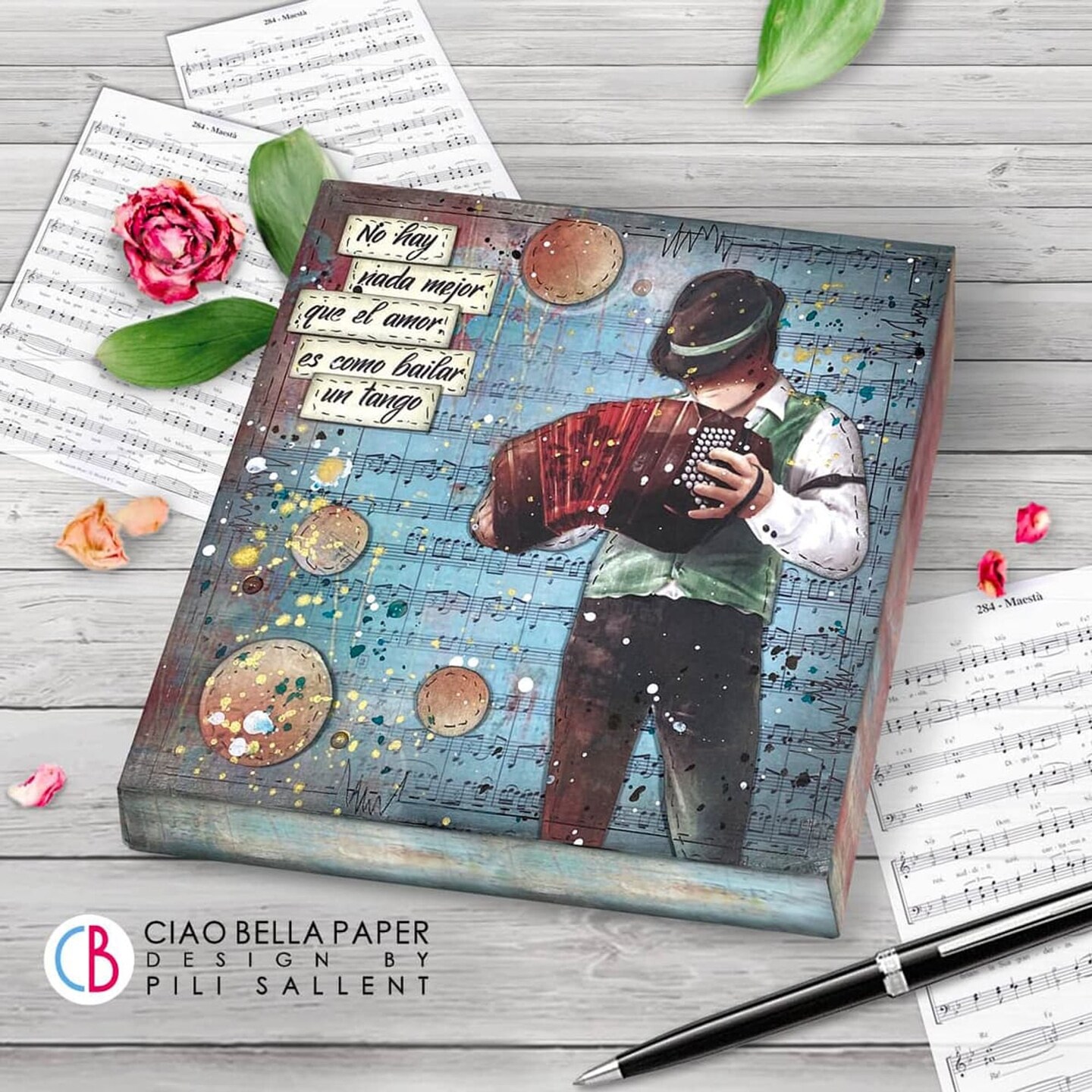 Ciao Bella  Tango Paper Pad 6&#x22;x6&#x22; 24/Pkg