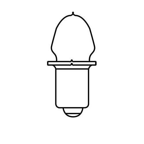 GE 25181 PR2 1w P13.5s B3.5 (B3 1/2) 2.38v Low Voltage Miniature Automotive Bulb