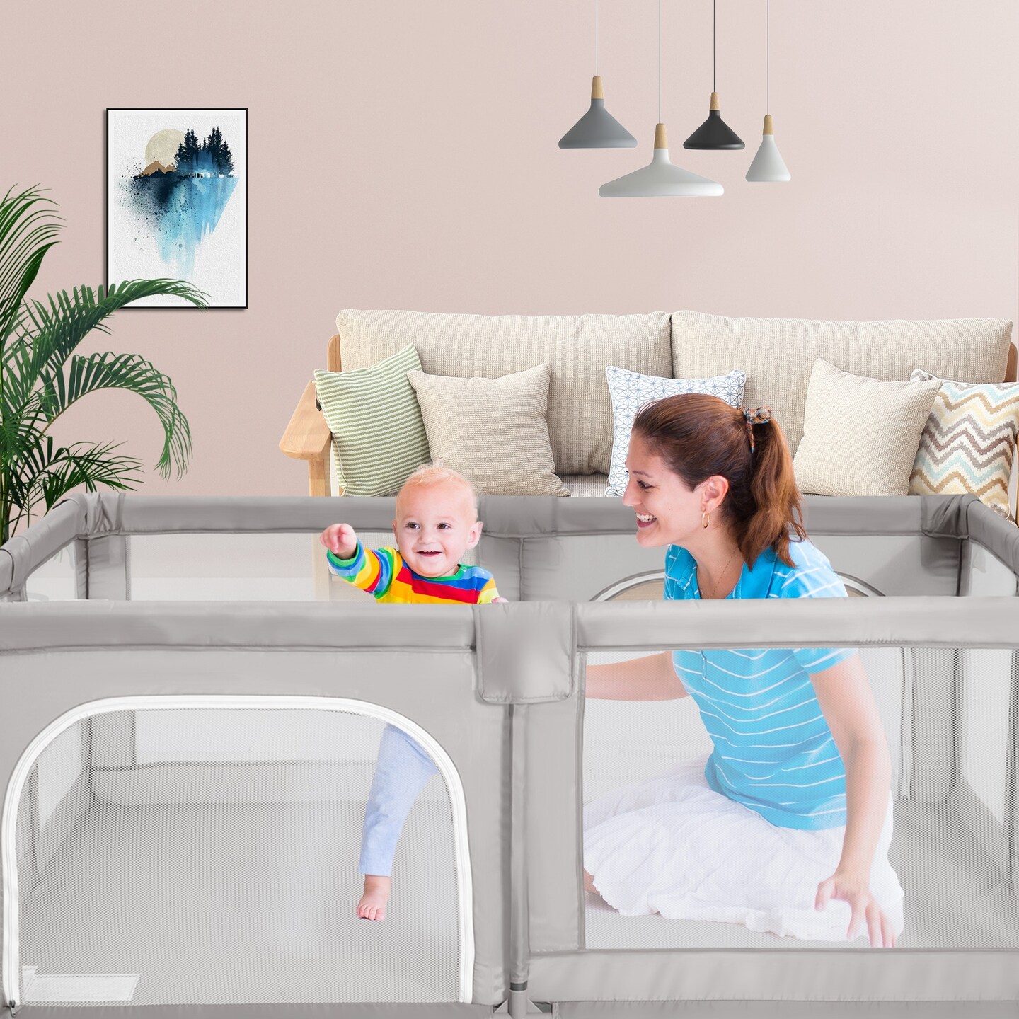 Baby Playpen Kids Activity Center Safety Play