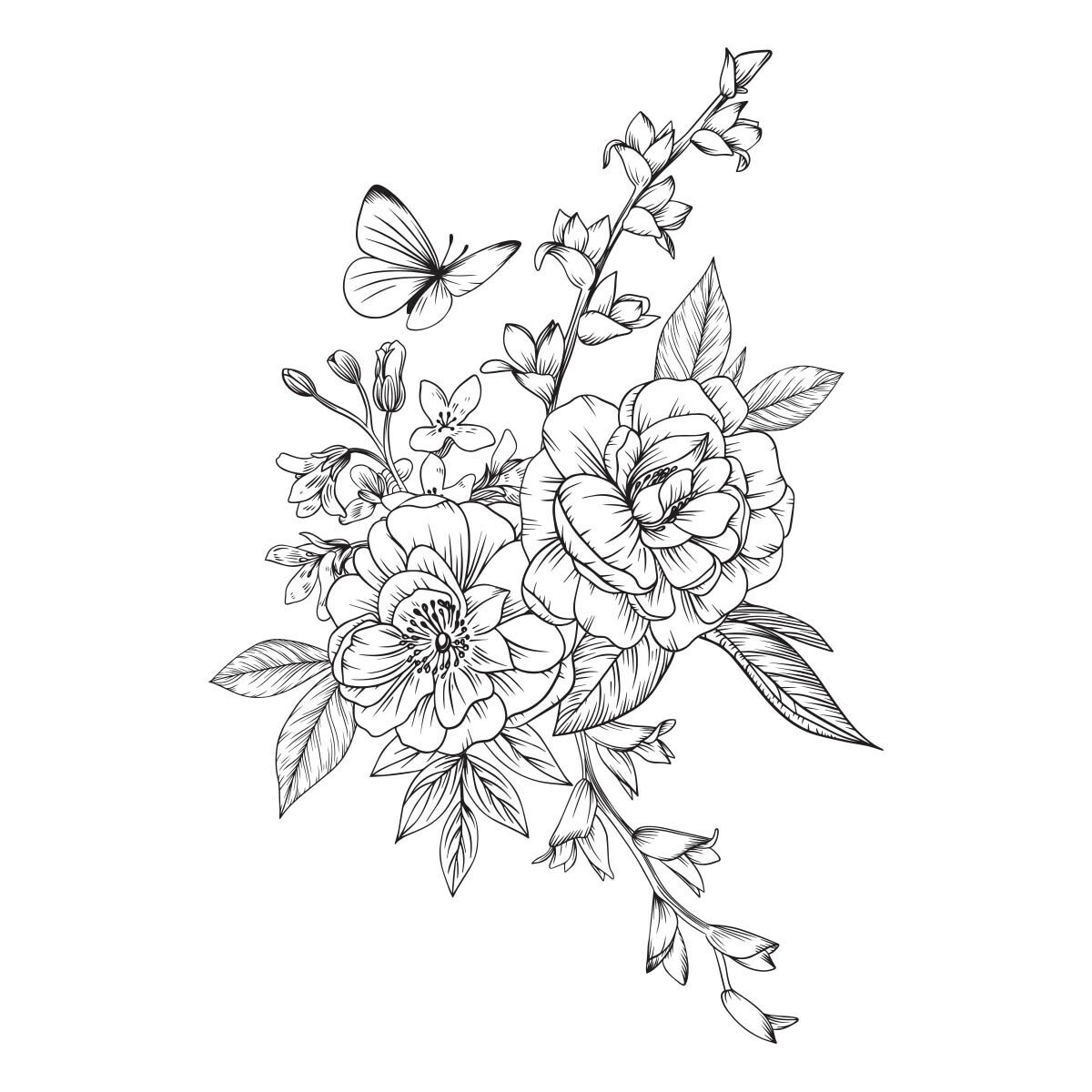 Spellbinders BetterPress Letterpress System Press Plates-Butterfly Bouquet 1/Pkg