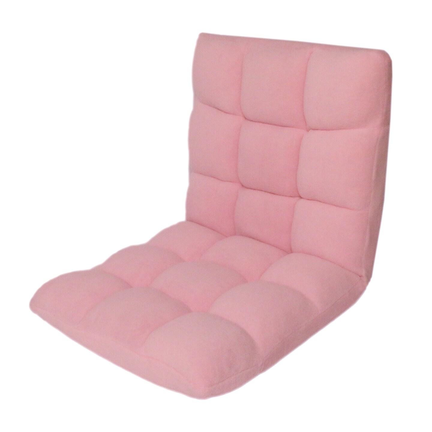 Microplush Quilted Folding Recliner Floor Chair Sleeper
