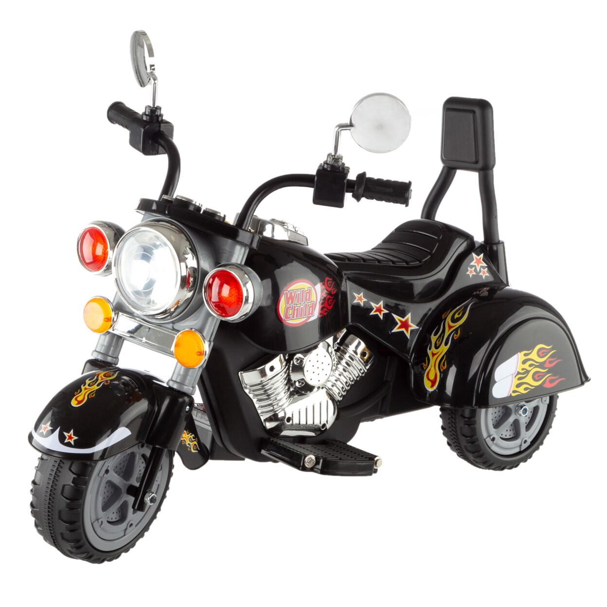 Lil Rider 3 Wheel Trike Black Chopper Motorcycle For Toddlers 2-5 Years