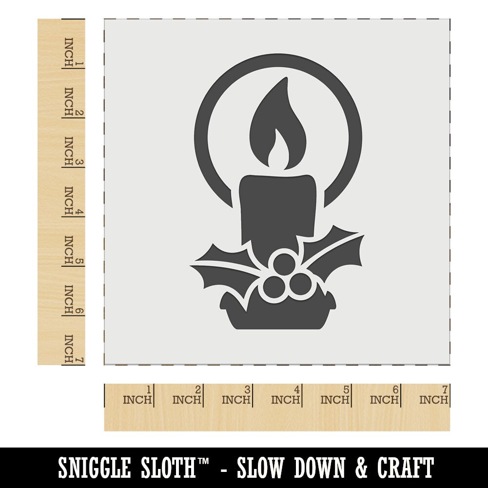 Christmas Candle Wall Cookie DIY Craft Reusable Stencil Michaels