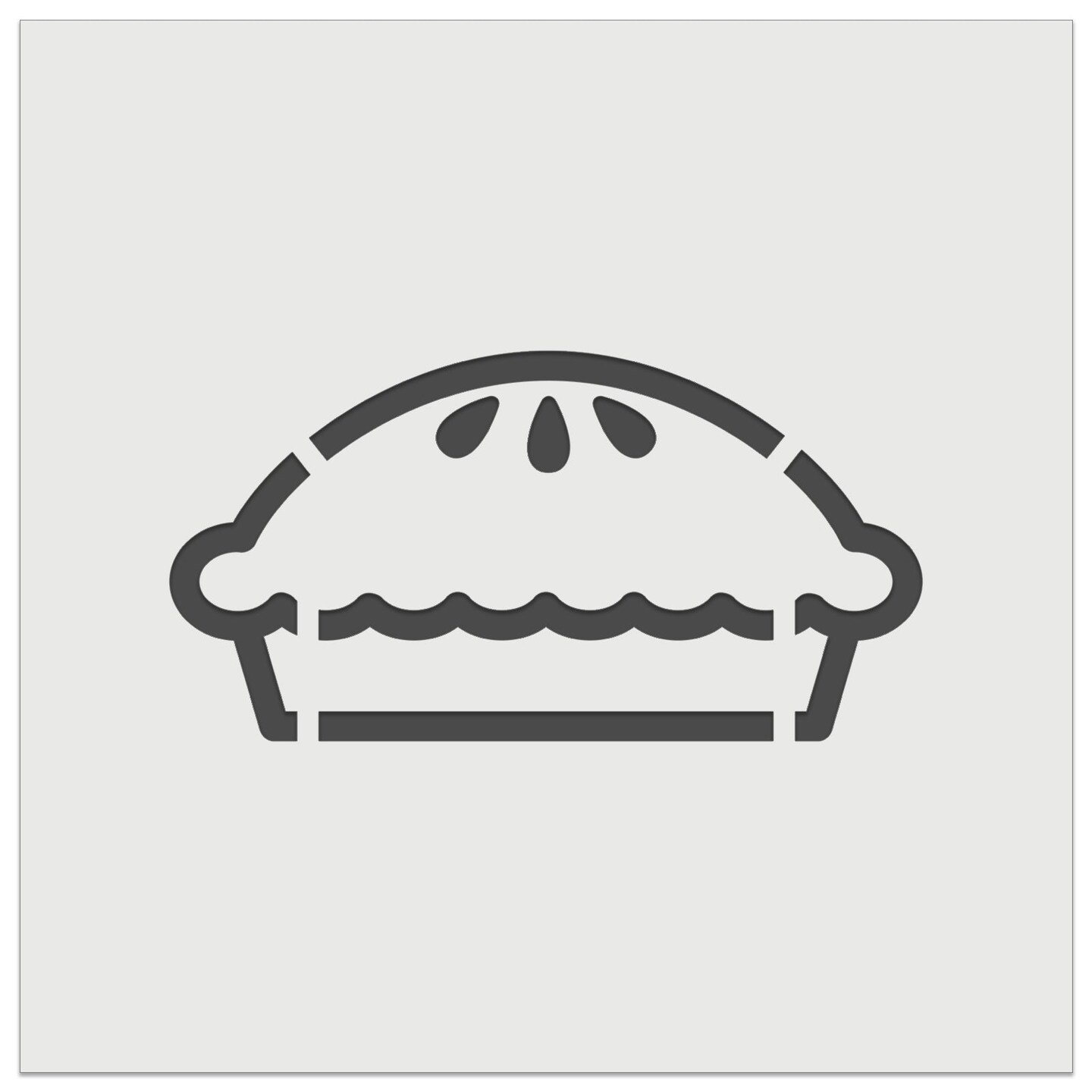 Yummy Pie Wall Cookie DIY Craft Reusable Stencil