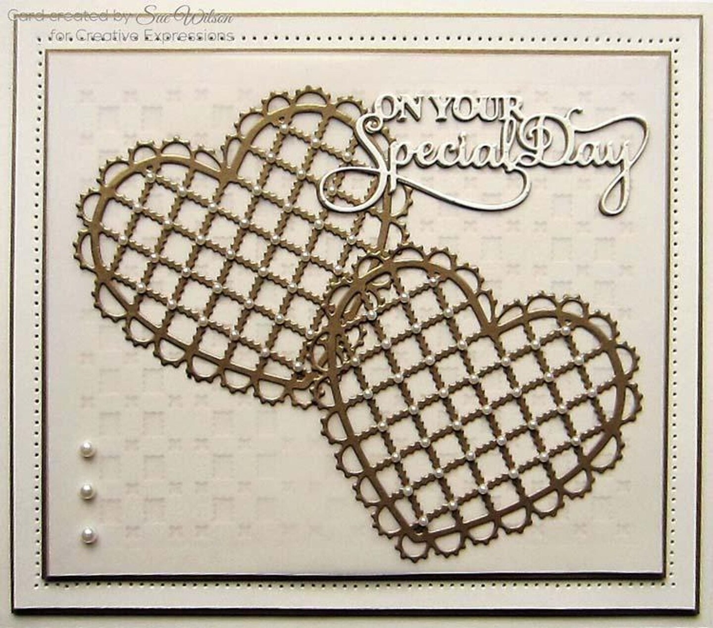 Creative Expressions Dies by Sue Wilson Filigree Artistry Collection Woven Heart