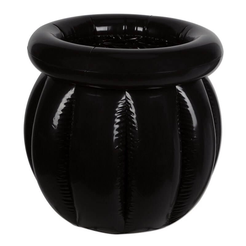 Beistle Inflatable Cauldron Halloween Cooler - 22" - Black - Pack of 6