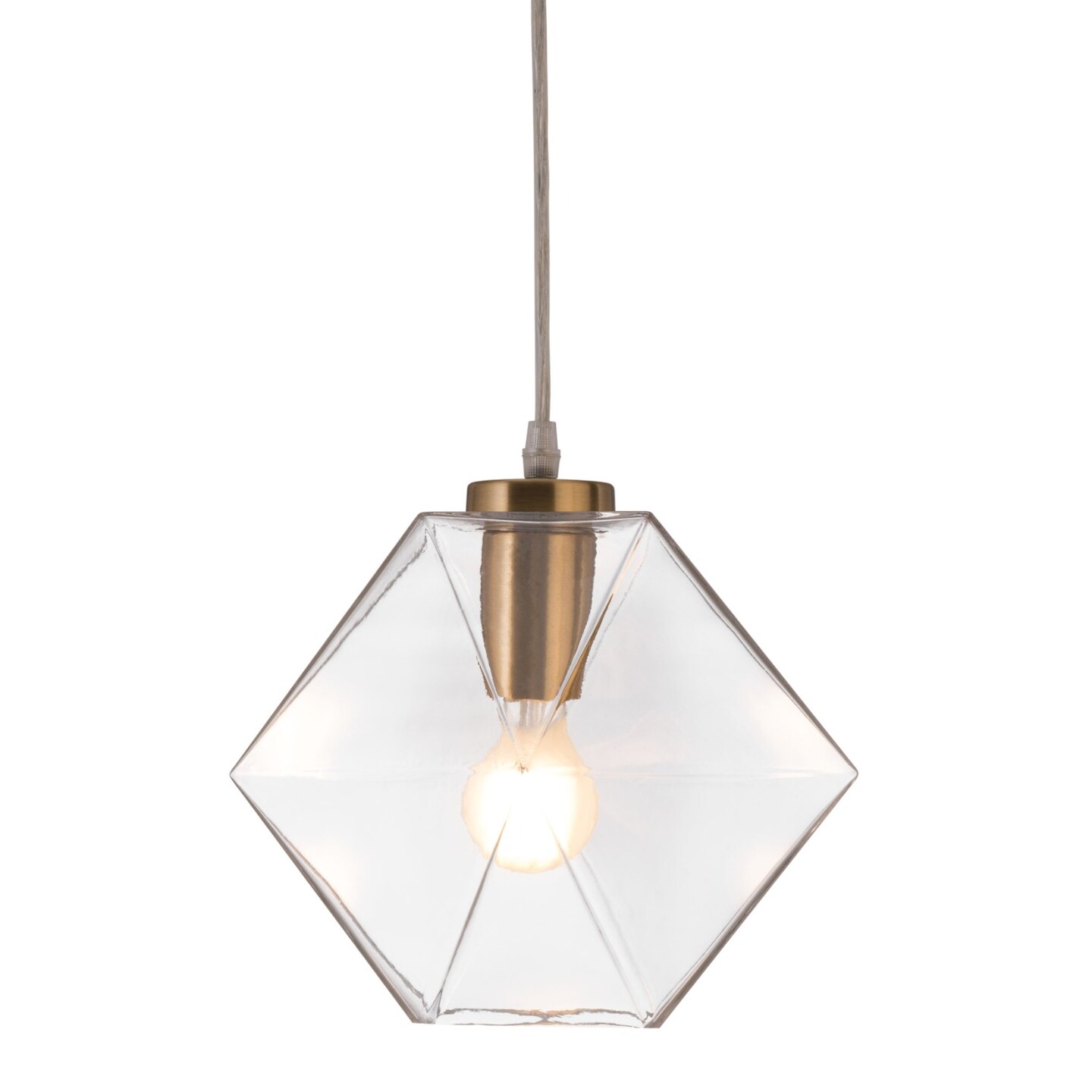 Modern Home 129.75&#x22; Gold Geometric Ceiling Light Fixture
