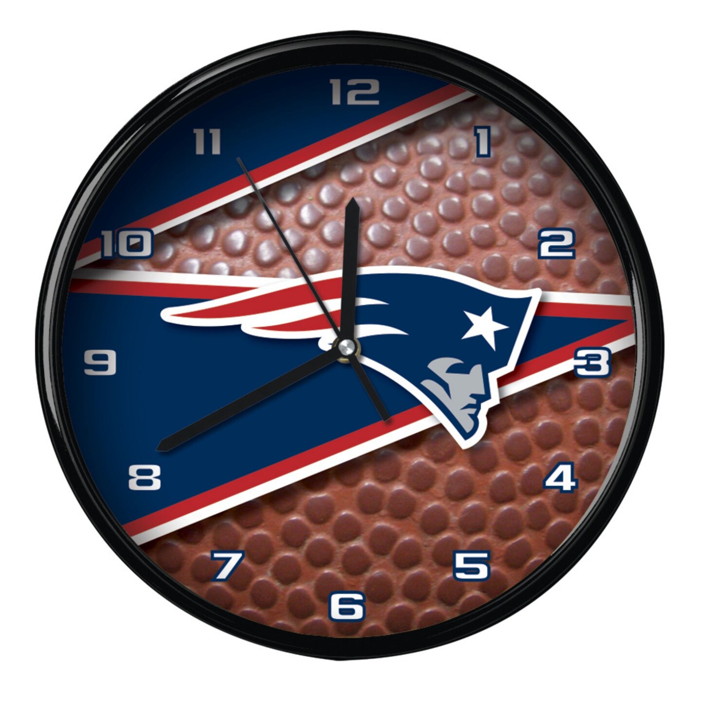 The Memory Company 11.5" Blue and White NFL New England Patriots Wall Clock