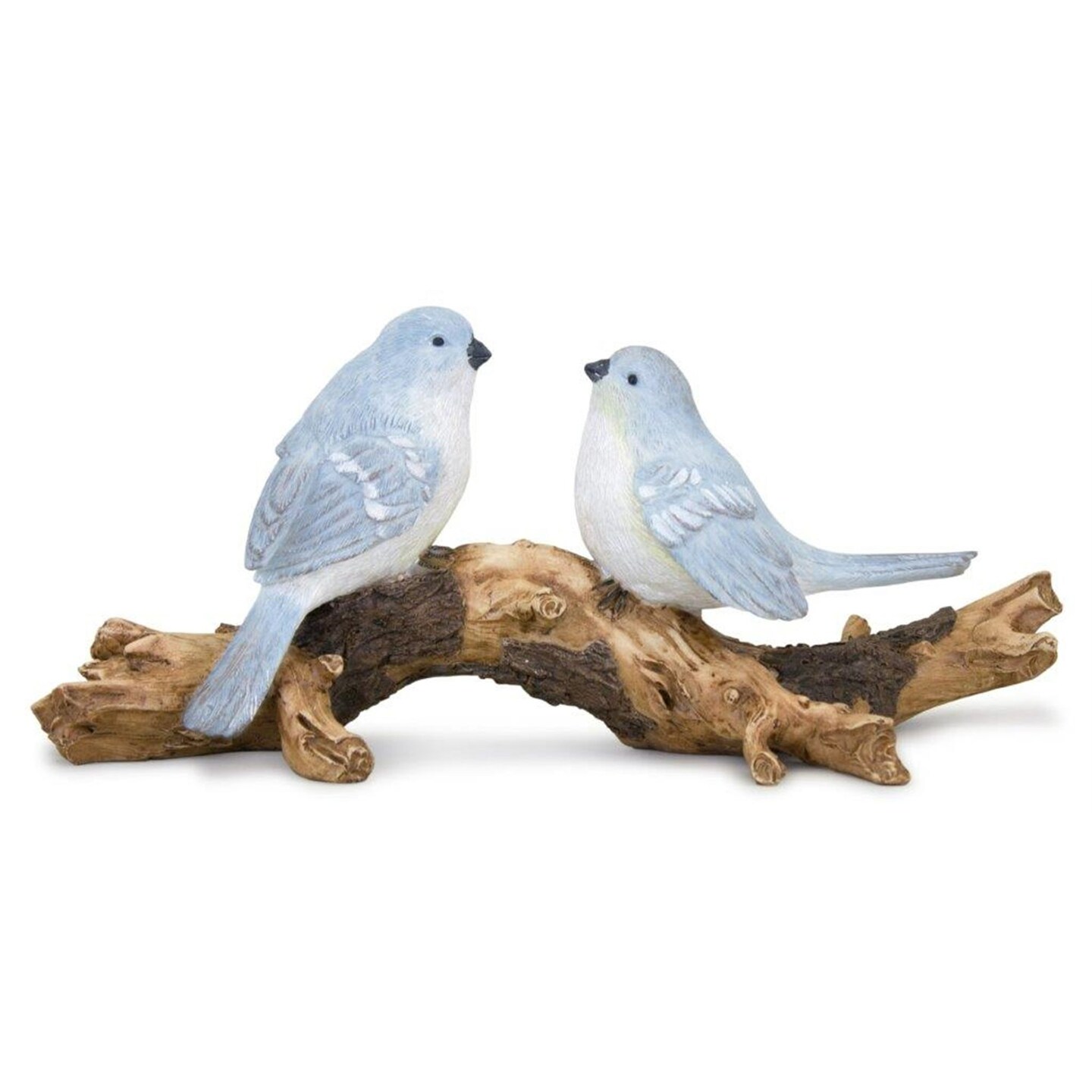 Melrose Birds on Branch Tabletop Figurine - 9.5" - Blue and Brown