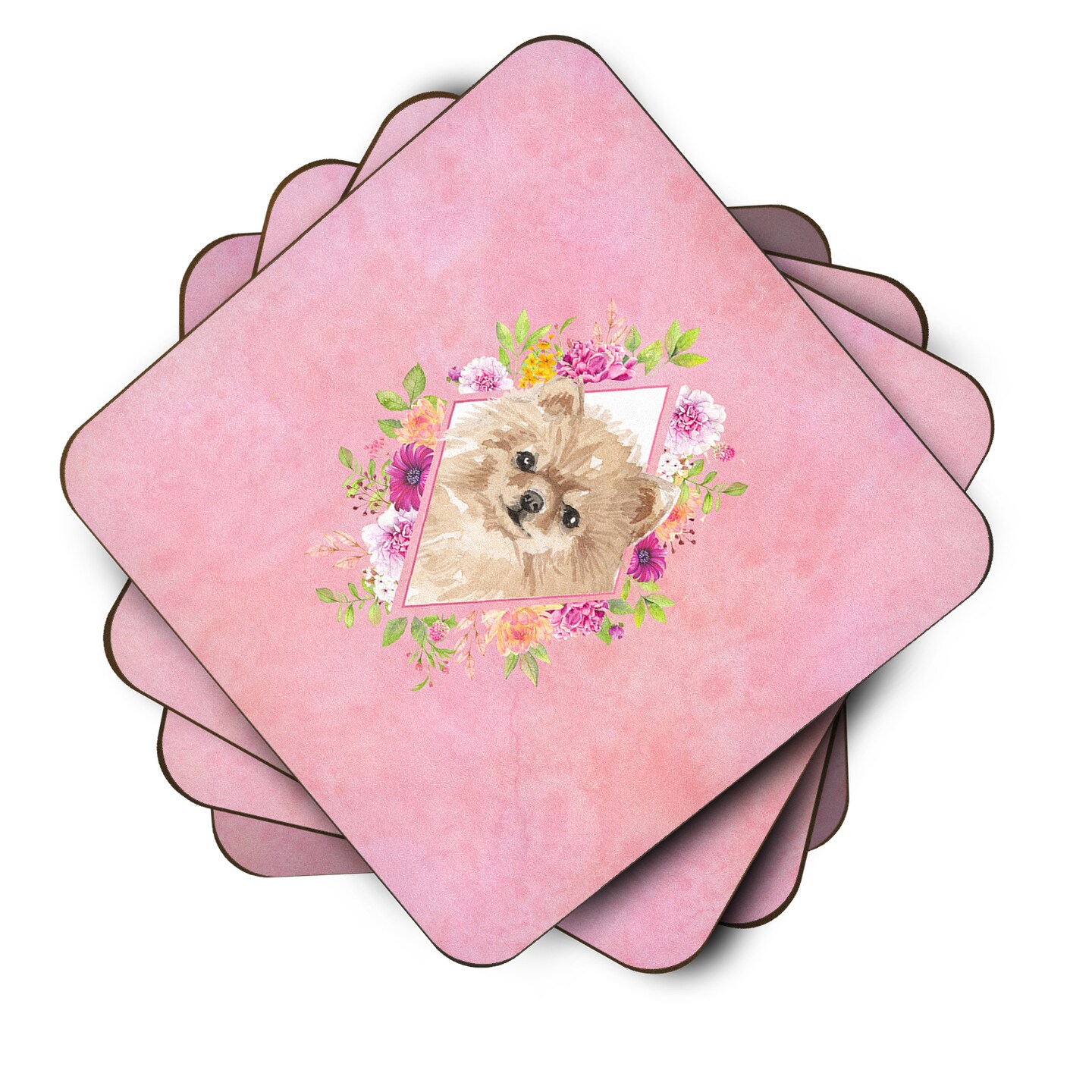 Caroline's Treasures Pomeranian Foam Coaster - Thumbnail 5