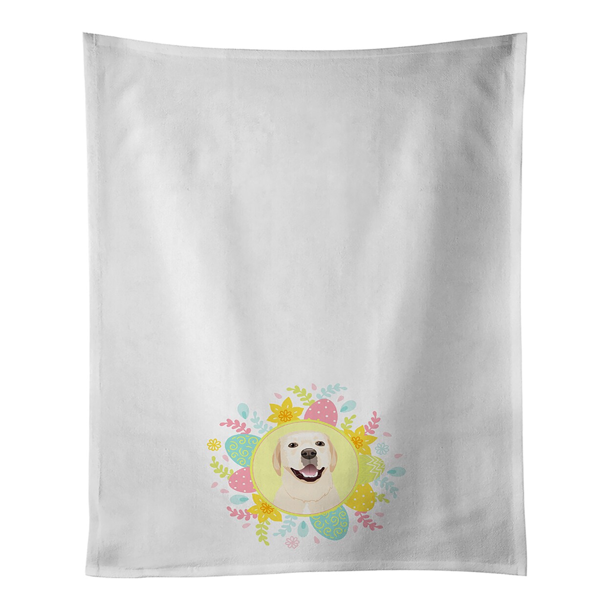 Caroline's Treasures Labrador Retriever Yellow Style 2 Easter White