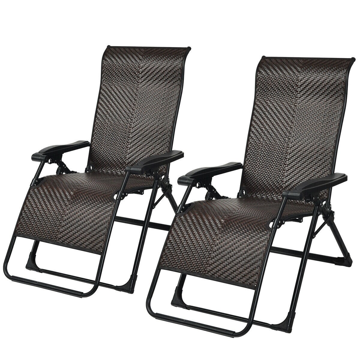 Zero gravity patio outlet lounge chairs with headrest