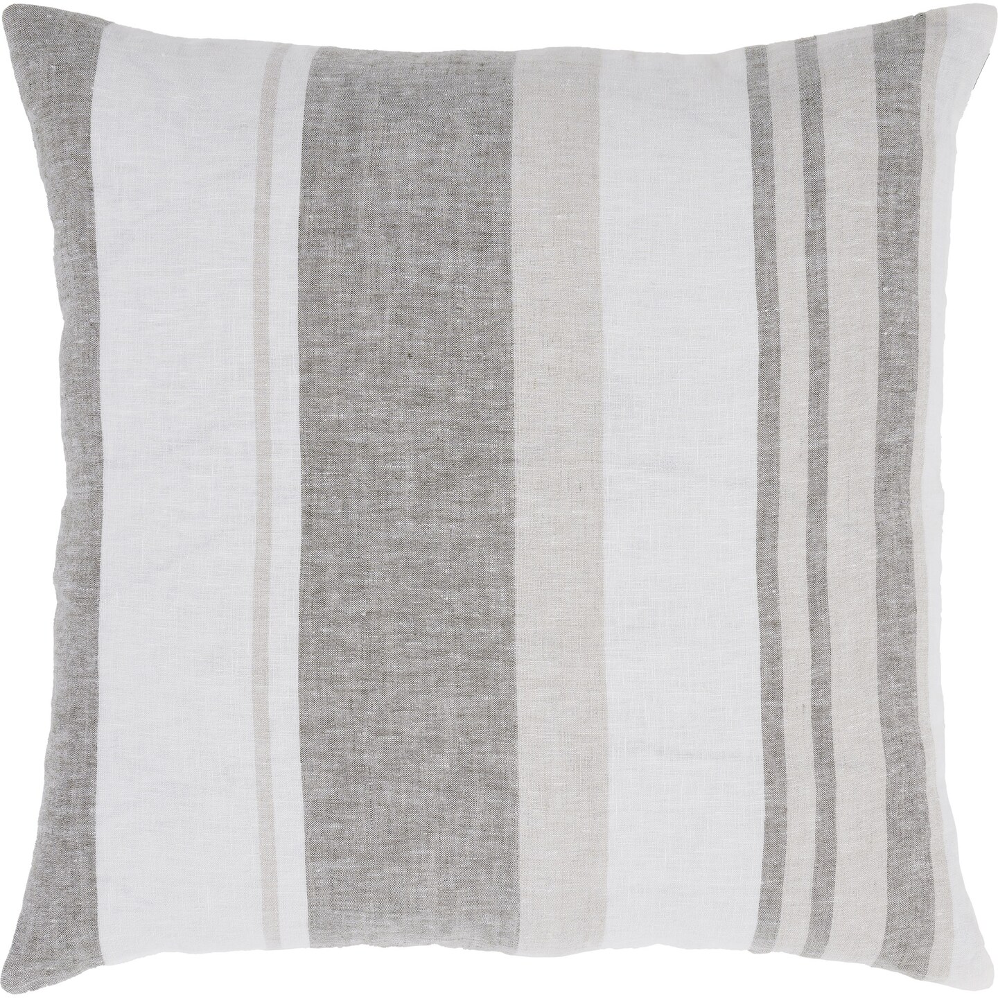 Signature Home Collection Cassidy Striped Throw Pillow - 20" - Gray and White