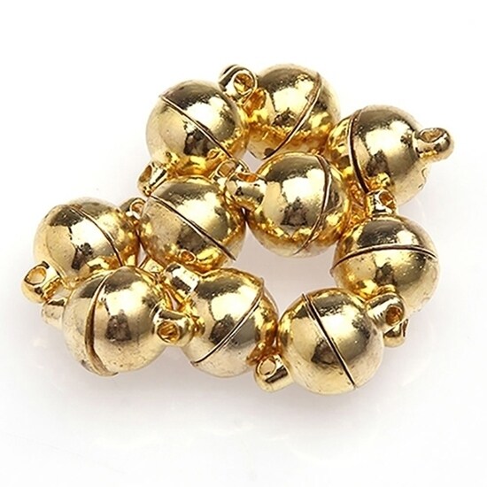 10Pcs 6Mm/8Mm Round Ball Magnetic Clasps All Match Diy Necklace Tools