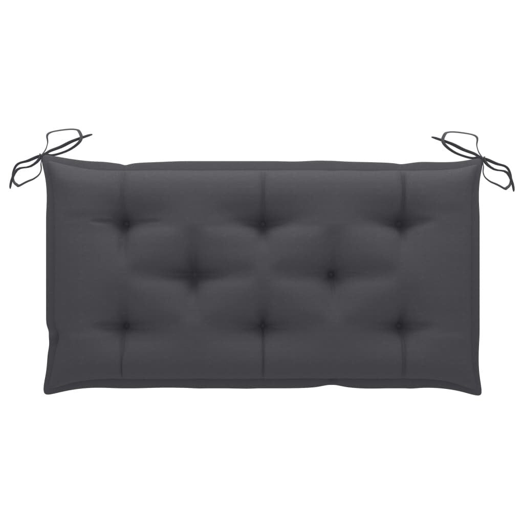 Garden Bench Cushion Anthracite 39.4&#x22;X19.7&#x22;X2.8&#x22; Fabric