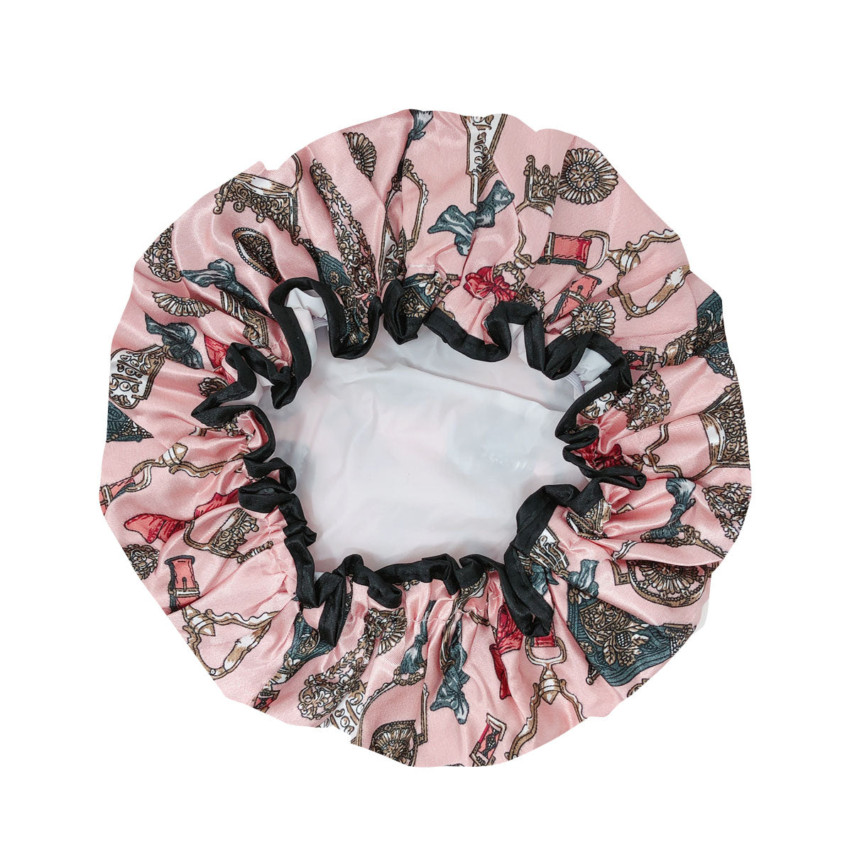 Wrapables Reusable Women&#x27;s Waterproof Shower Caps for Long Hair