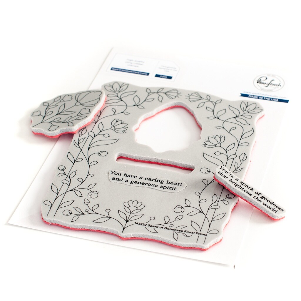 Pinkfresh Studio Cling Rubber Background Stamp Set A2-Pop-Out Spark Of Goodness