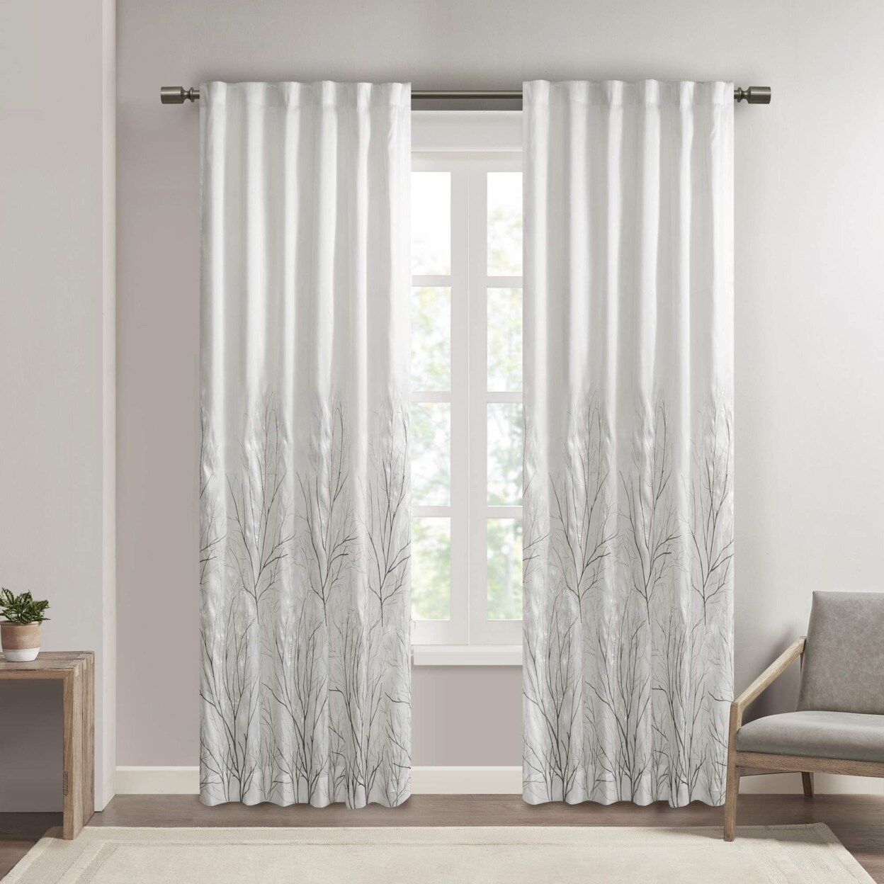 Madison Park   Andora Window Panel, White