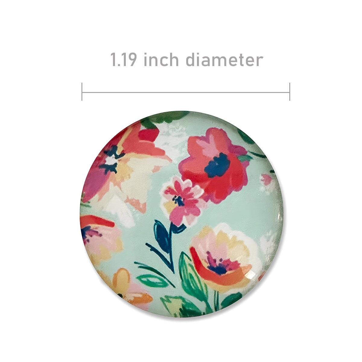 Wrapables Crystal Glass Magnets, Refrigerator Magnets for Office Whiteboards, Cabinets, Lockers (Set of 12)