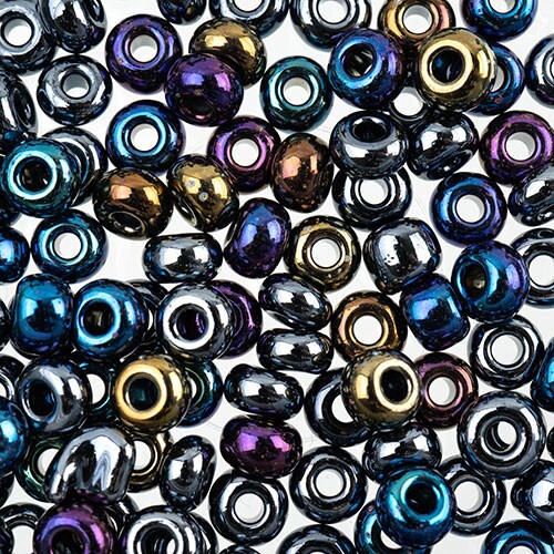 John Bead 2/0 Mixed Czech Glass Seed Beads, 24g