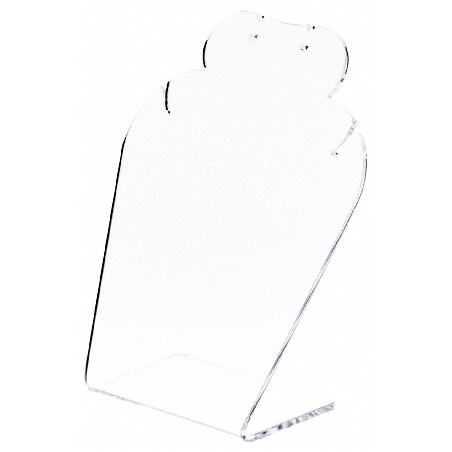 Plymor Clear Acrylic Necklace/Earring Combo Display Stand, 4.625&#x22; W x 3&#x22; D x 5.25&#x22; H