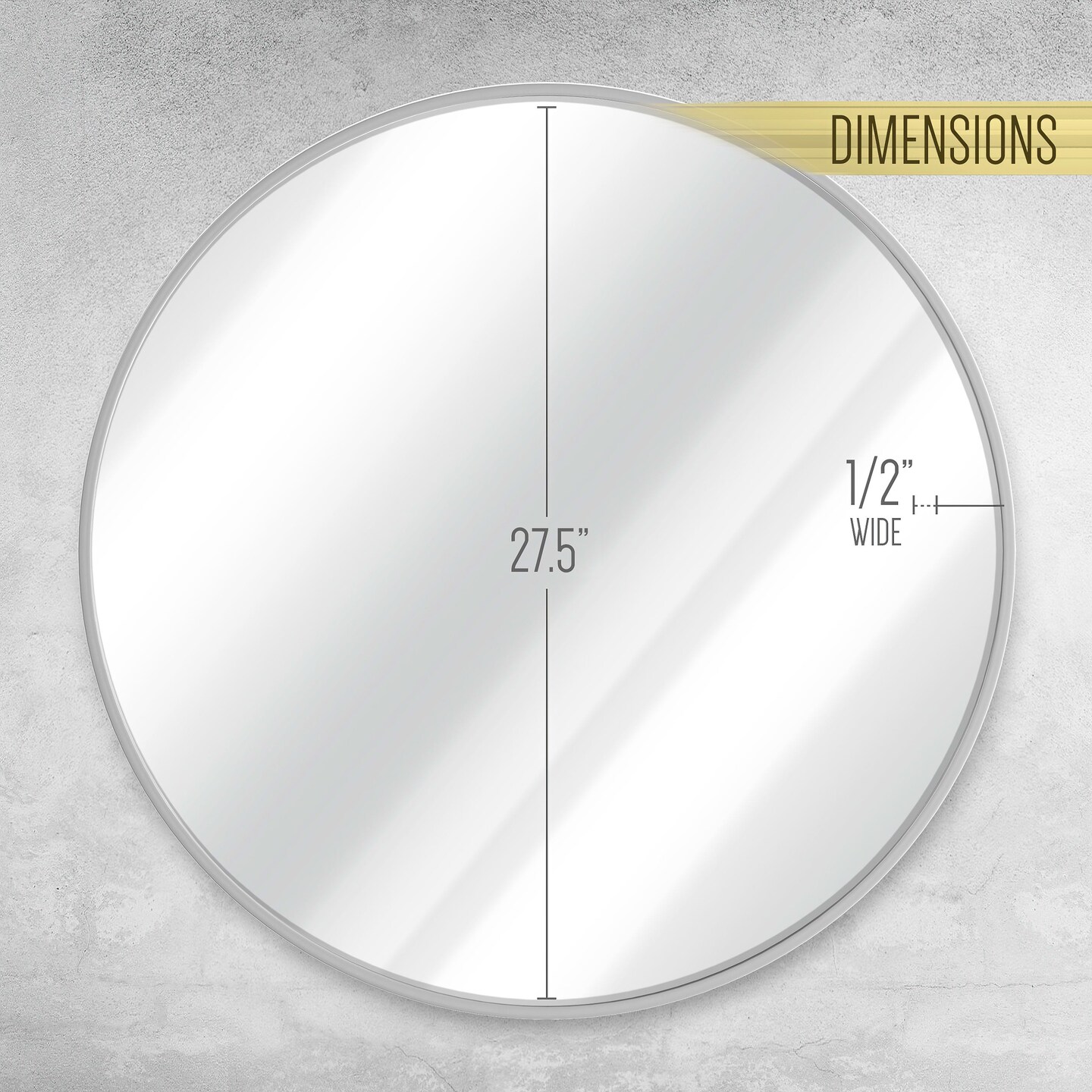 HBCY Creations Wall Mirror for Entryways, Washrooms, Living Rooms and More