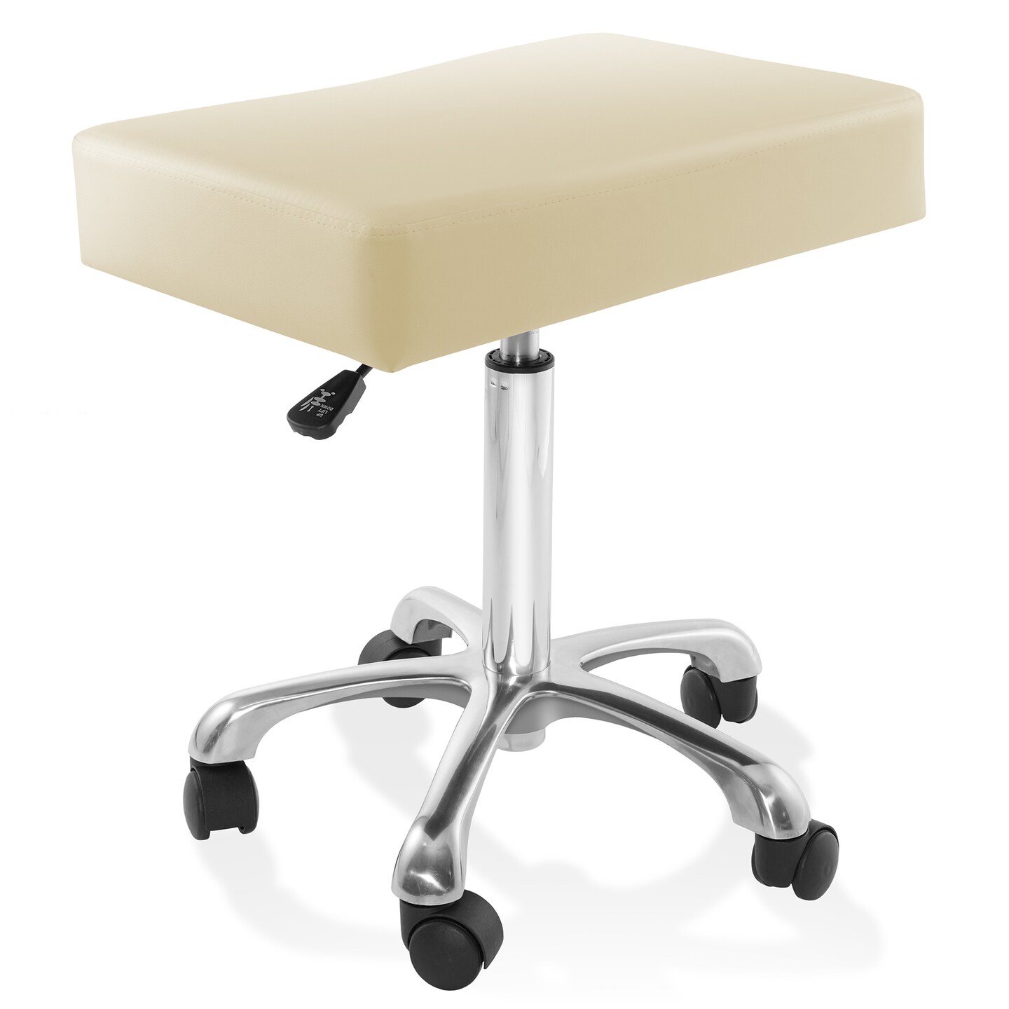 Saloniture Rolling Hydraulic Salon Stool with Large Seat - Adjustable Swivel Chair for Spa, Shop, Salon, Massage, Medical, Work or Office