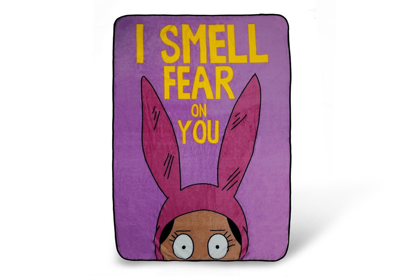 Bob&#x27;s Burgers Louise Throw Blanket | I Smell Fear On You | 64 x 44 Inches