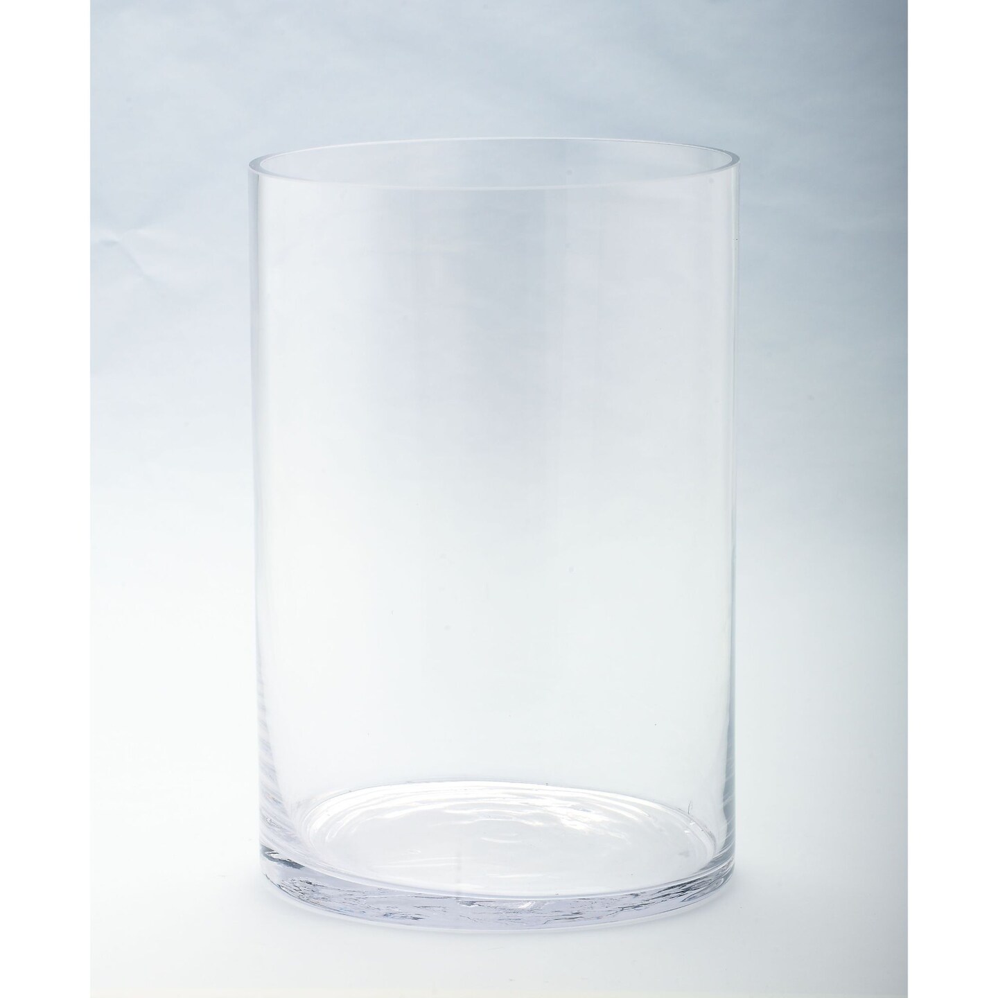 CC Home Furnishings 12&#x22; Clear Hand Blown Glass Cylinder Vase