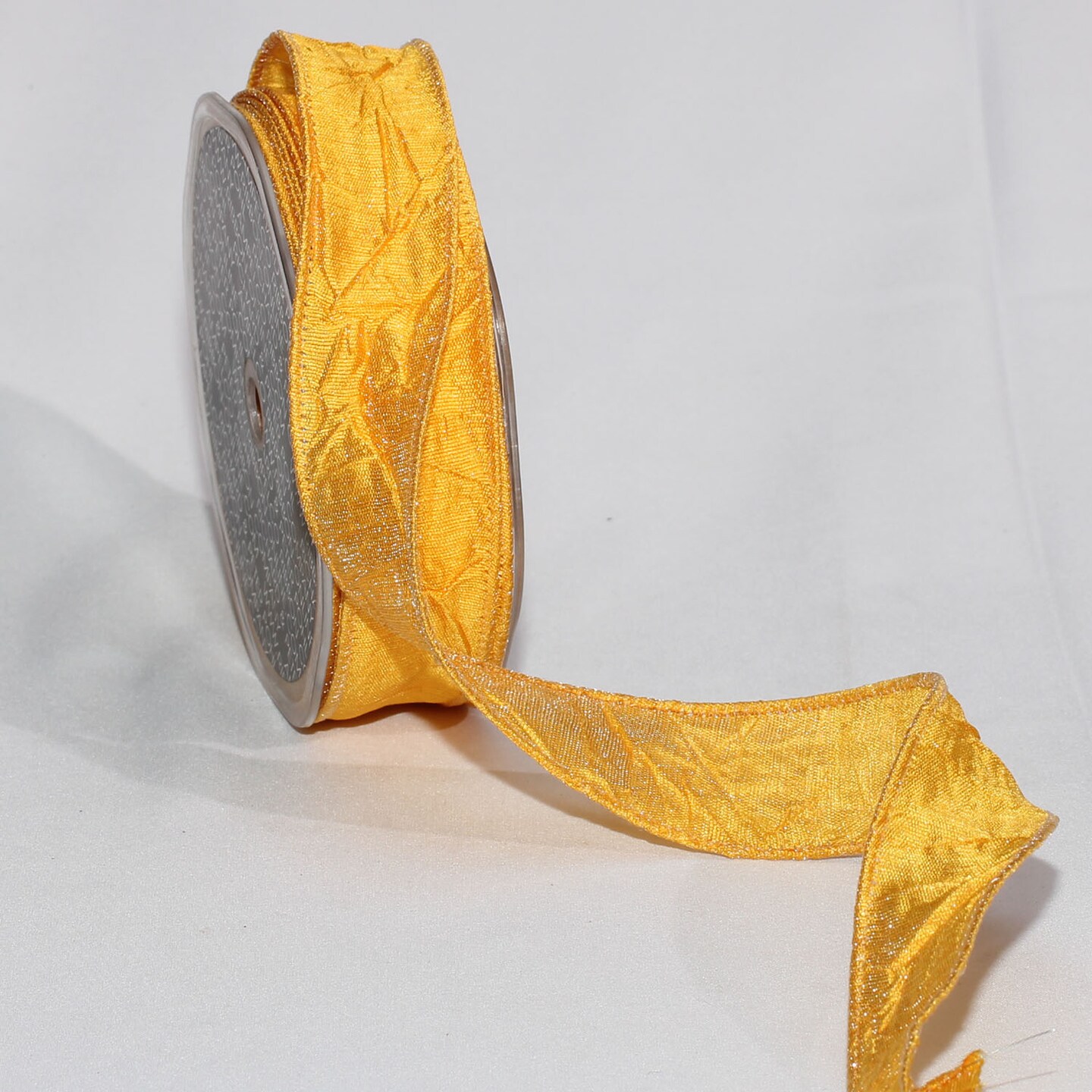The Ribbon People Sunny Yellow Silky Wired Craft Ribbon 1&#x22; x 88 Yards