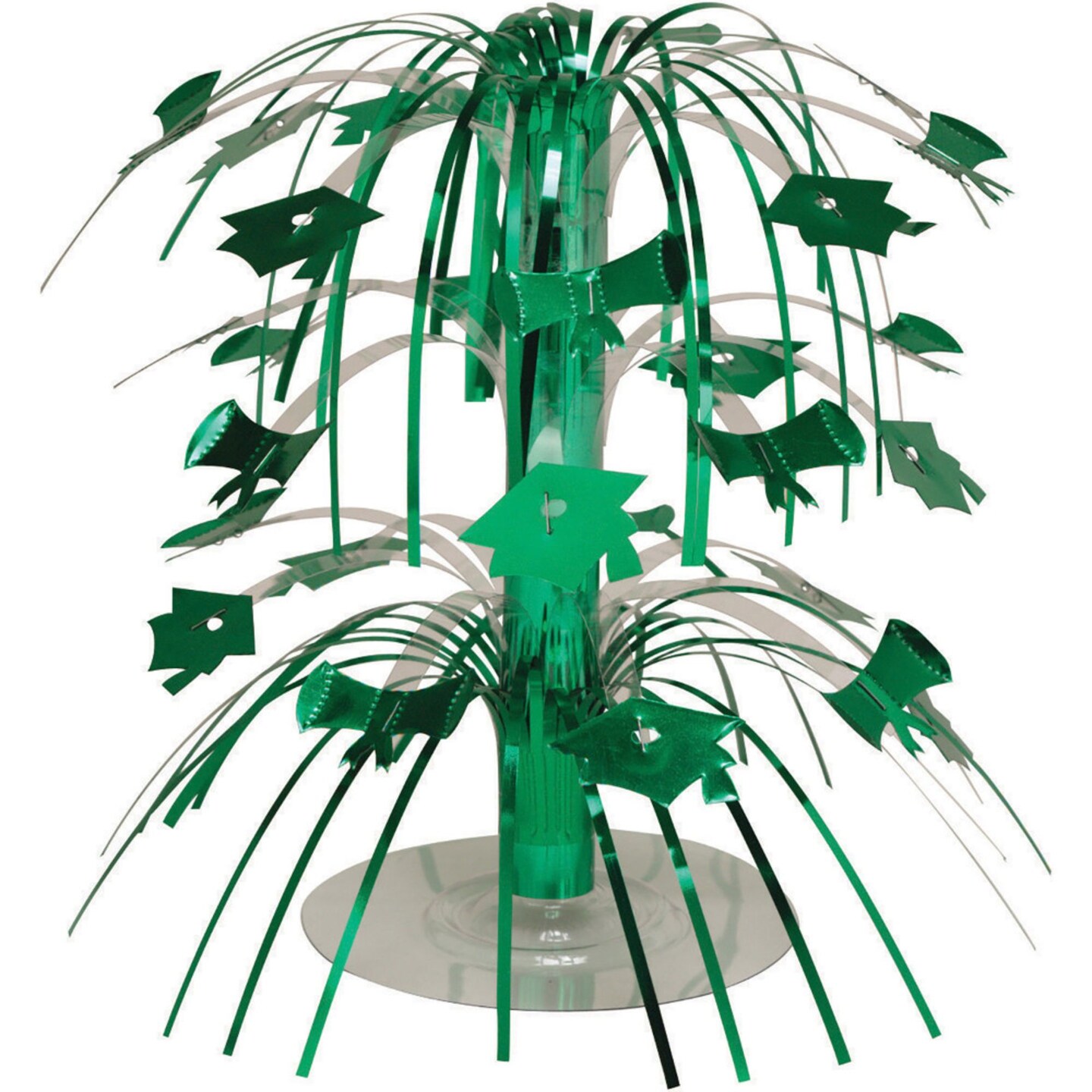 Party Central Pack of 12 Emerald Green Mini Cascade Centerpiece Graduation Party Decorations 8.5&#x22;