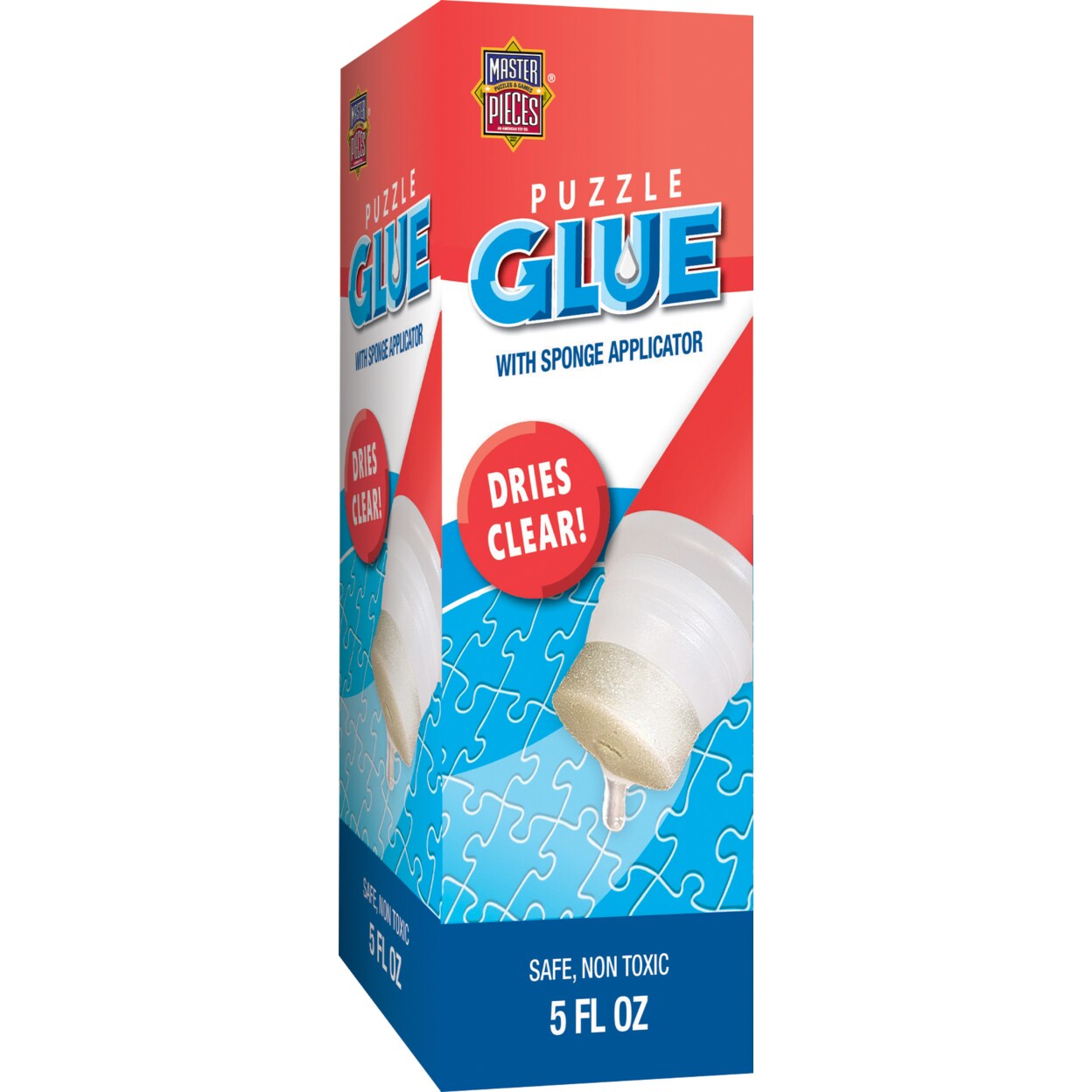 Masterpieces - Puzzle Glue with Sponge Applicator, 5oz - Clear