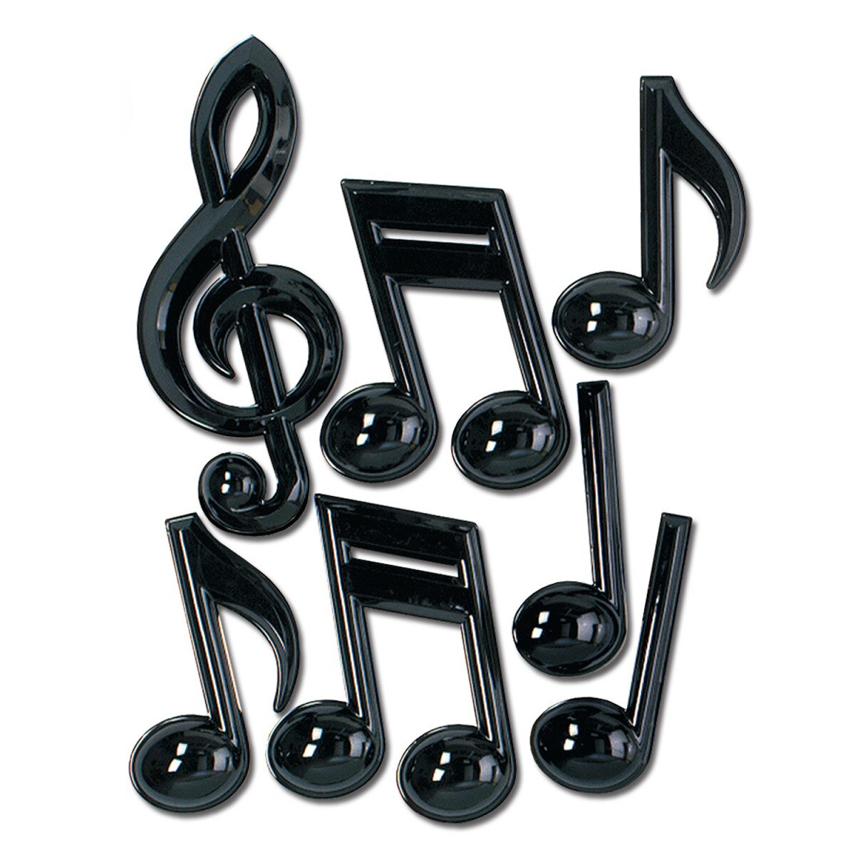 Party Central Club Pack of 84 Black Musical Note Party Decorations 13&#x22;