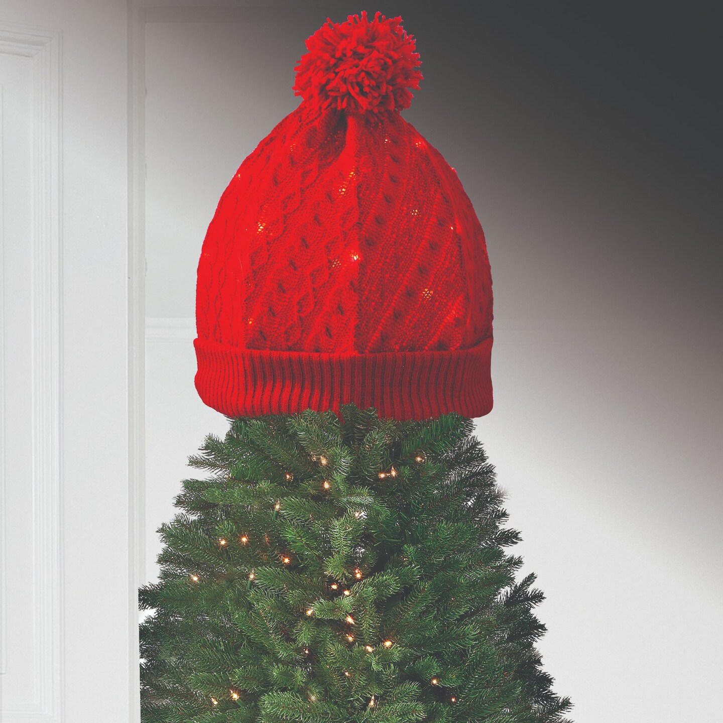 Fabric Tree Topper - Lighted