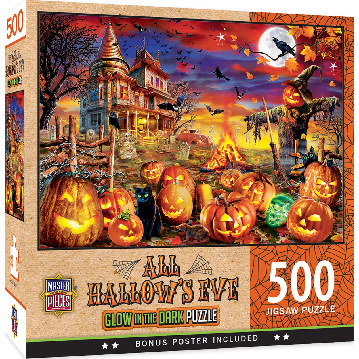 Masterpieces 500 Piece Glow in the Dark Halloween Puzzle - All Hallows Eve