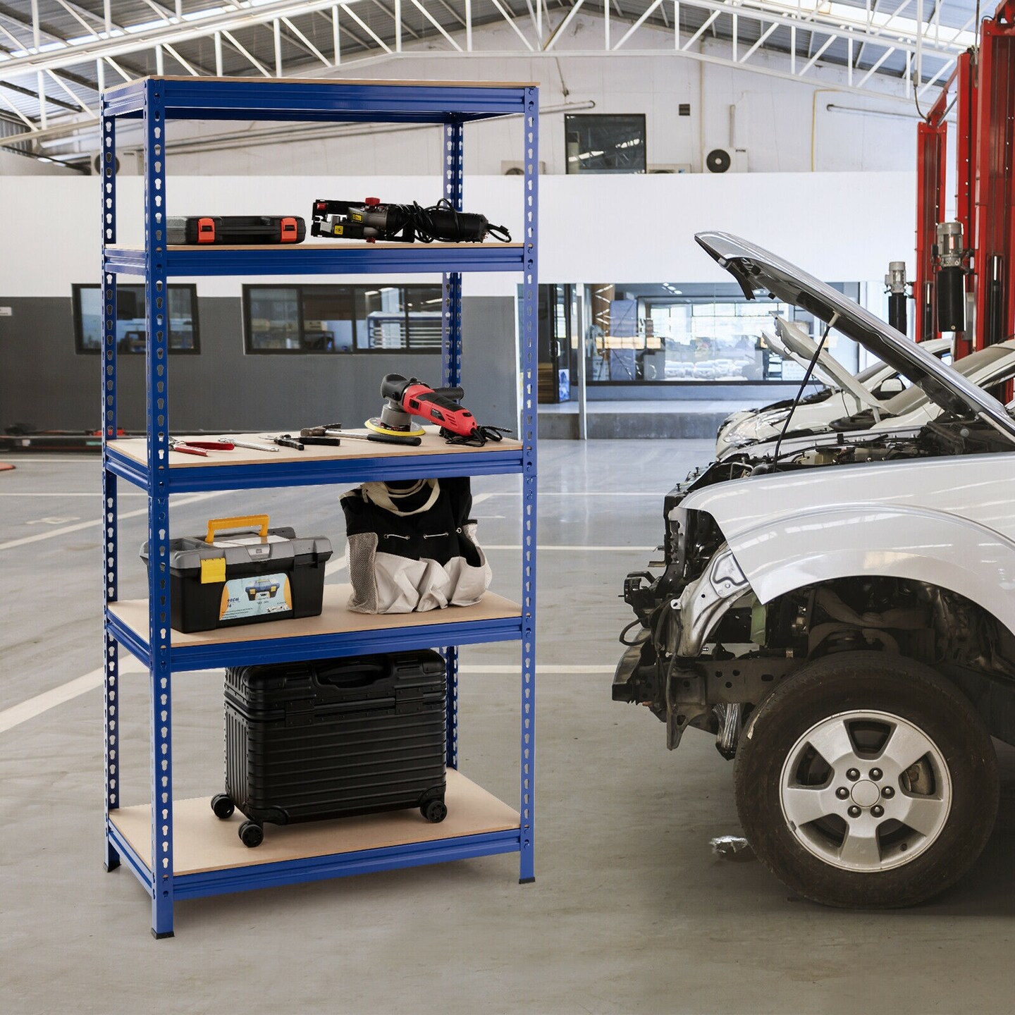 5-Tier Steel Shelving Unit Storage Shelves Heavy Duty Storage Rack