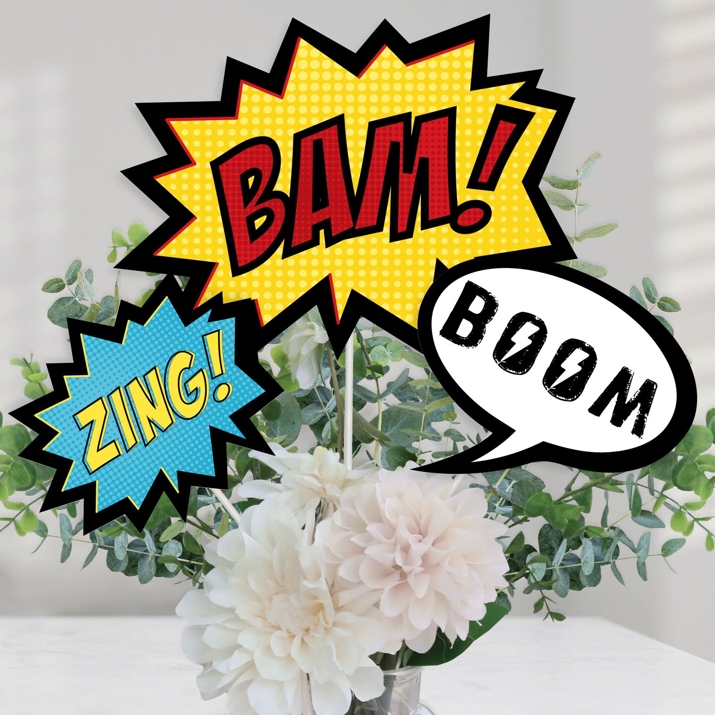 Big Dot of Happiness Bam Superhero - Baby Shower or Birthday Party ...