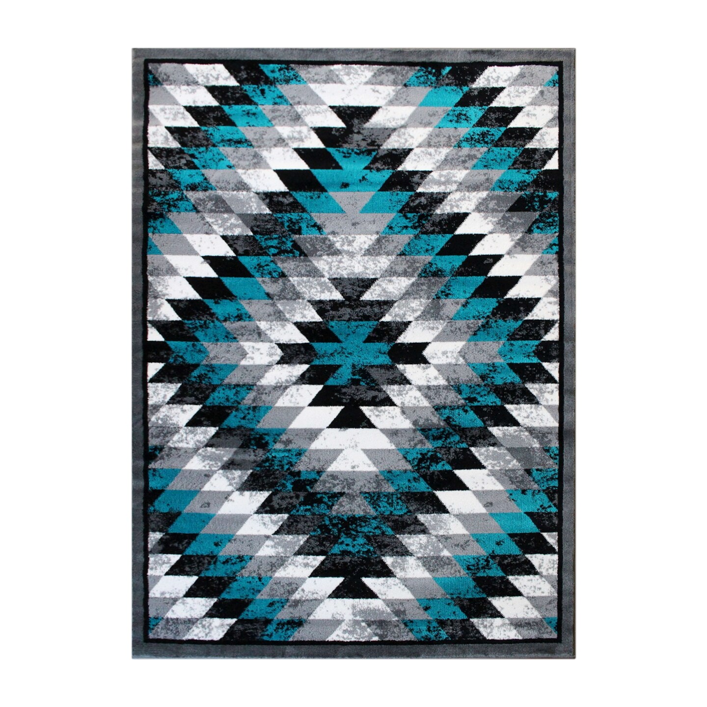 Masada Rugs Stephanie Collection Area Rug with Distressed Southwest Native American Design 1106