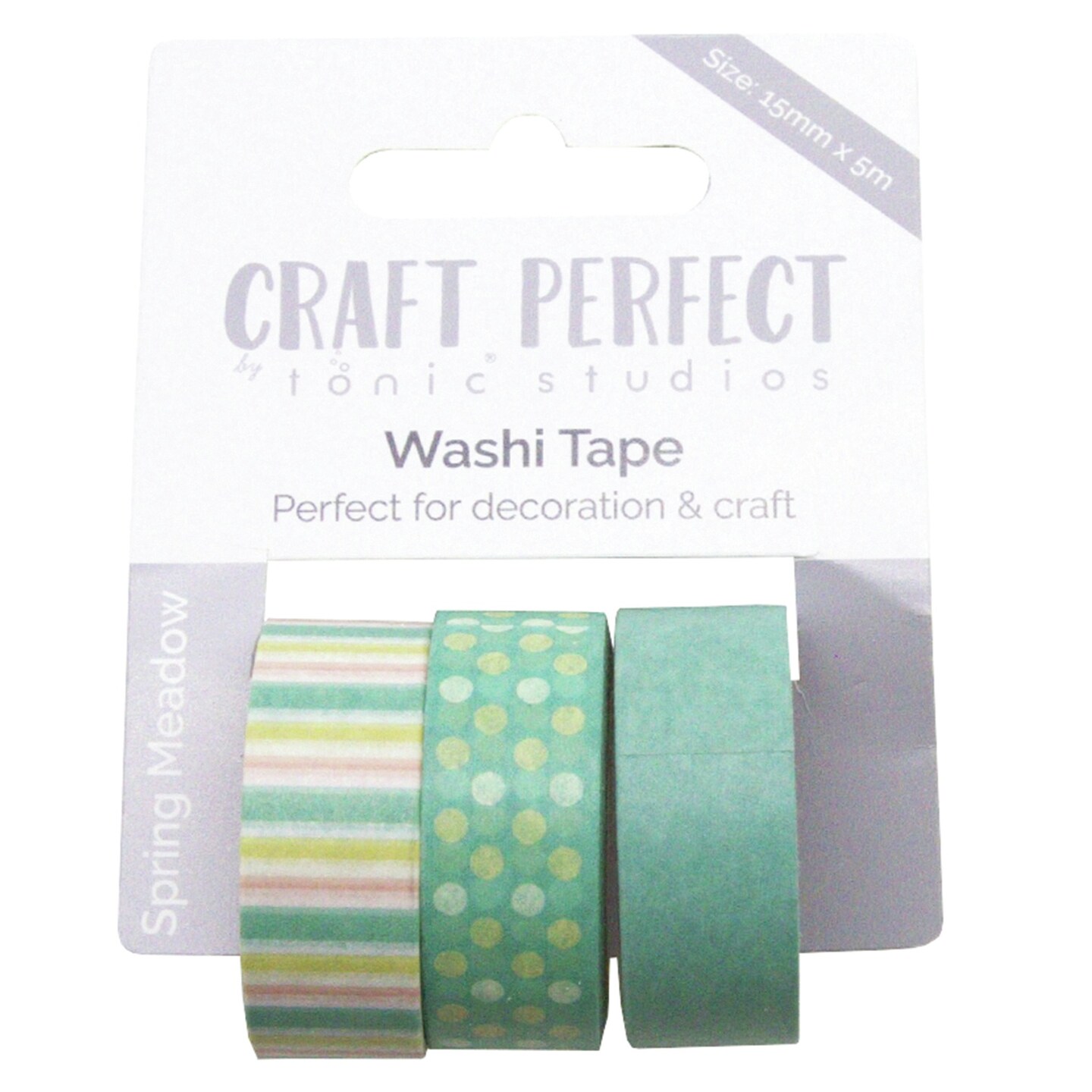 Craft Perfect Washi Tape 3/Rolls-Spring Meadow