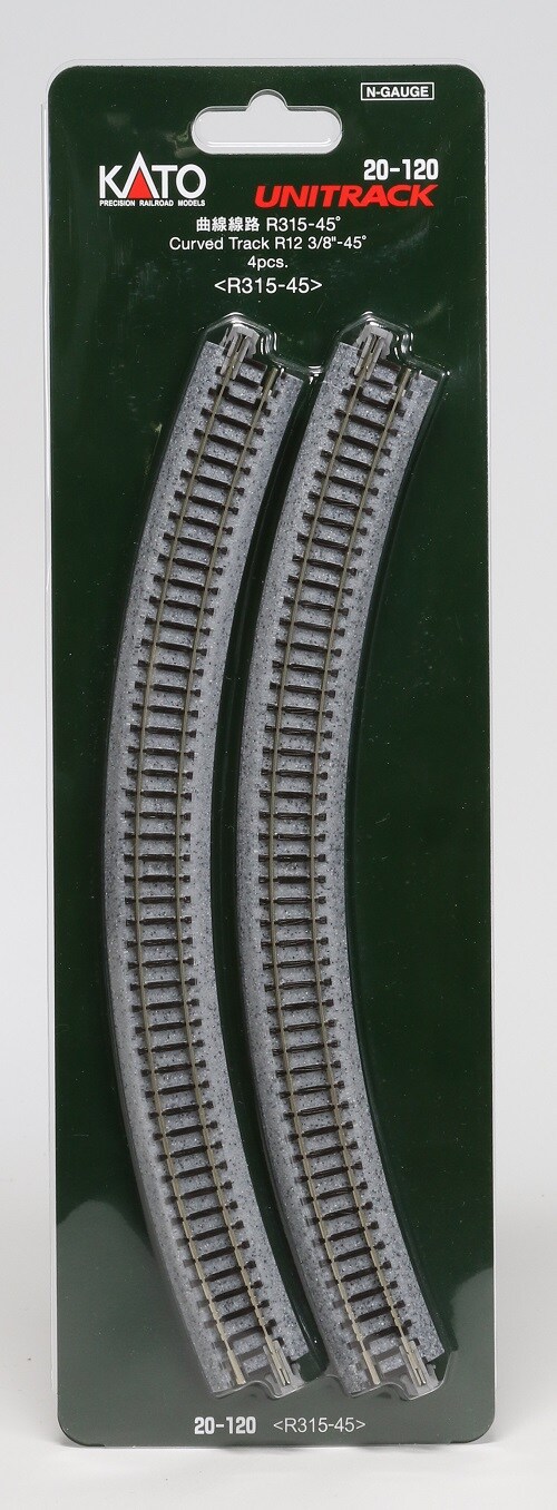 Kato N-Scale Kato USA Model Train Products Unitrack, 315mm (12 3/8 ...