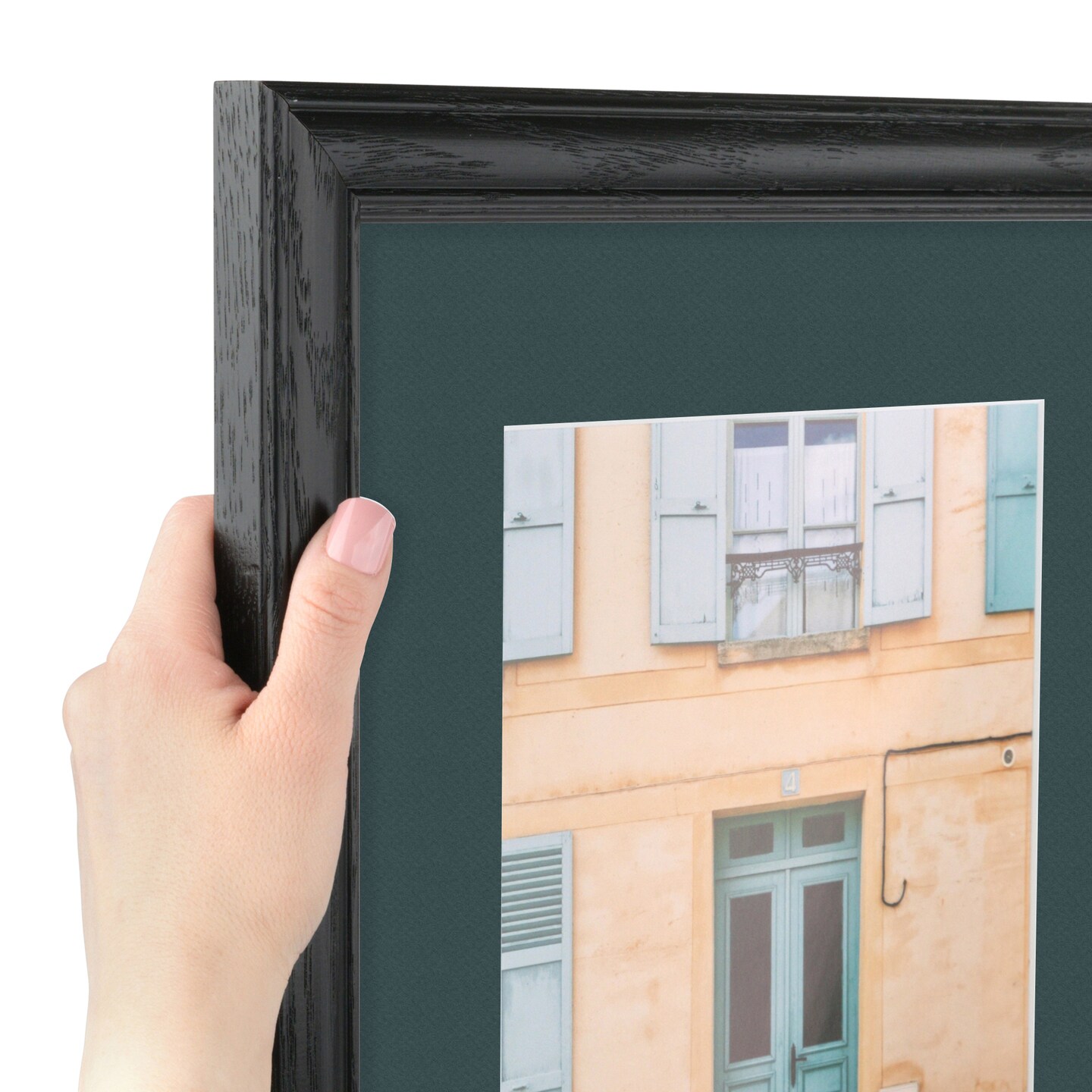 ArtToFrames 22x28&#x22; Matted Picture Frame with 18x24&#x22; Single Mat Photo Opening Framed in 1.25&#x22; Black and 2&#x22; Mat (FWM-4083-22x28)