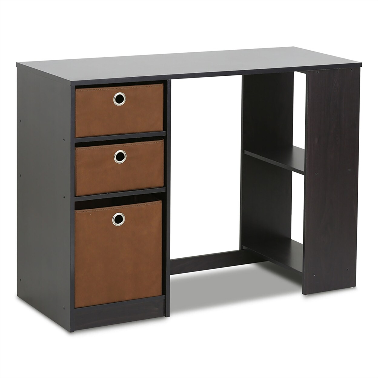 Furinno 15110 Jaya Modern Computer Study Desk, Espresso