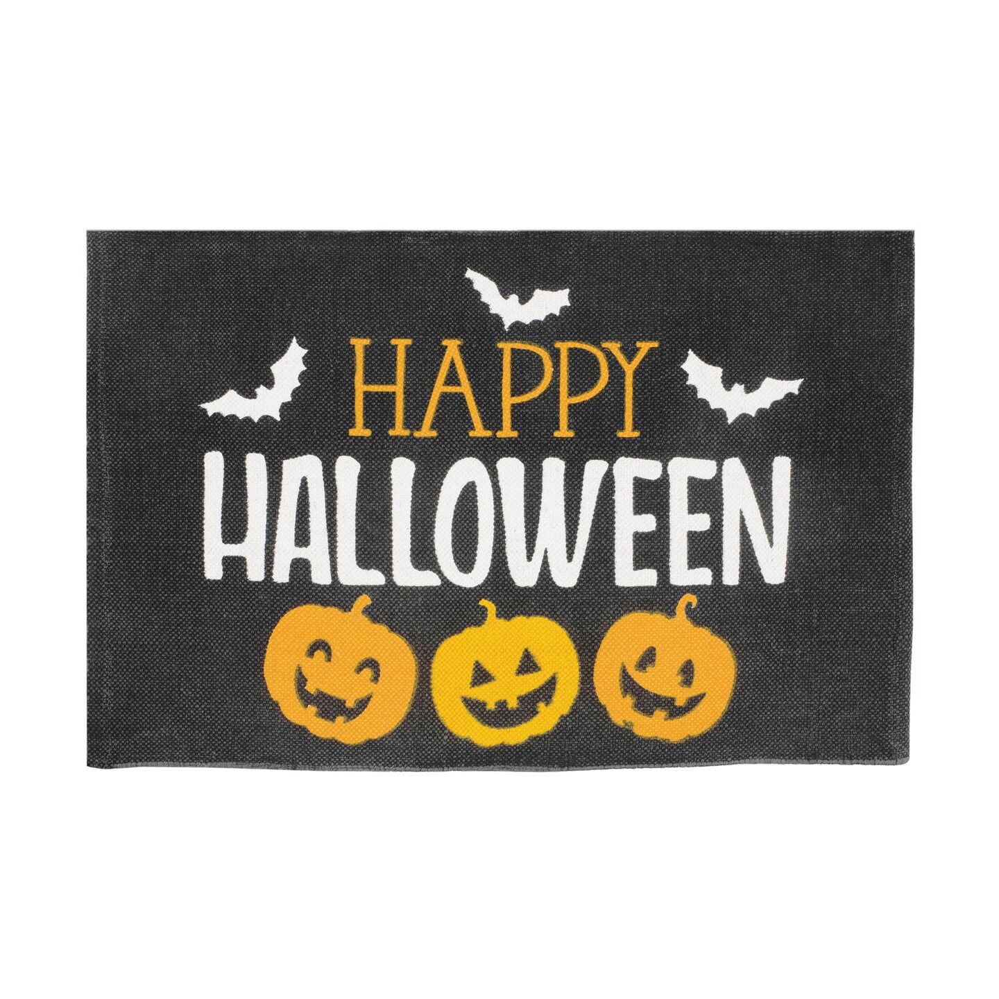 Happy Halloween Pumpkin Jack-O-Lantern Entryway Mat