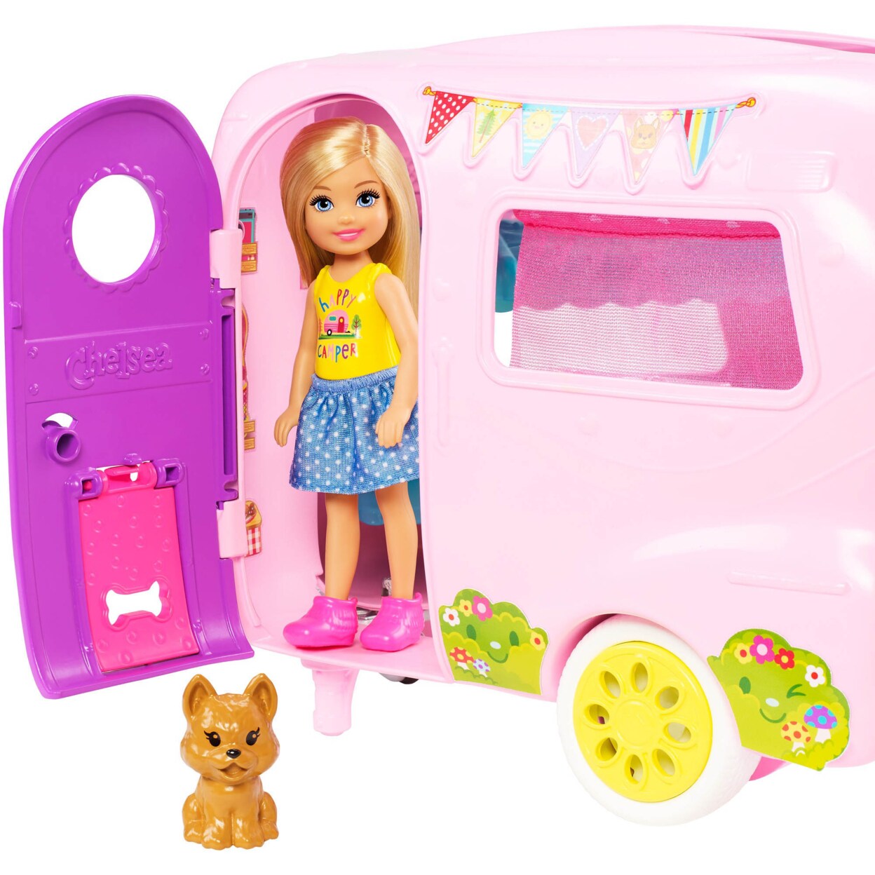 Barbie   Toys, Camper Playset With Chelsea Doll, Toy Car And Accessories