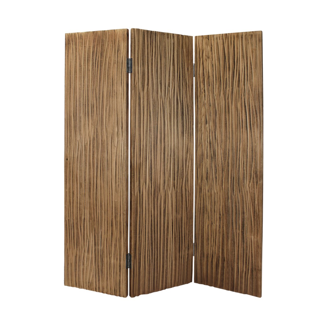 Screen Gems Sg-328 Woodland Screen Room Divider With Natural Wood Finish - 6 Feet