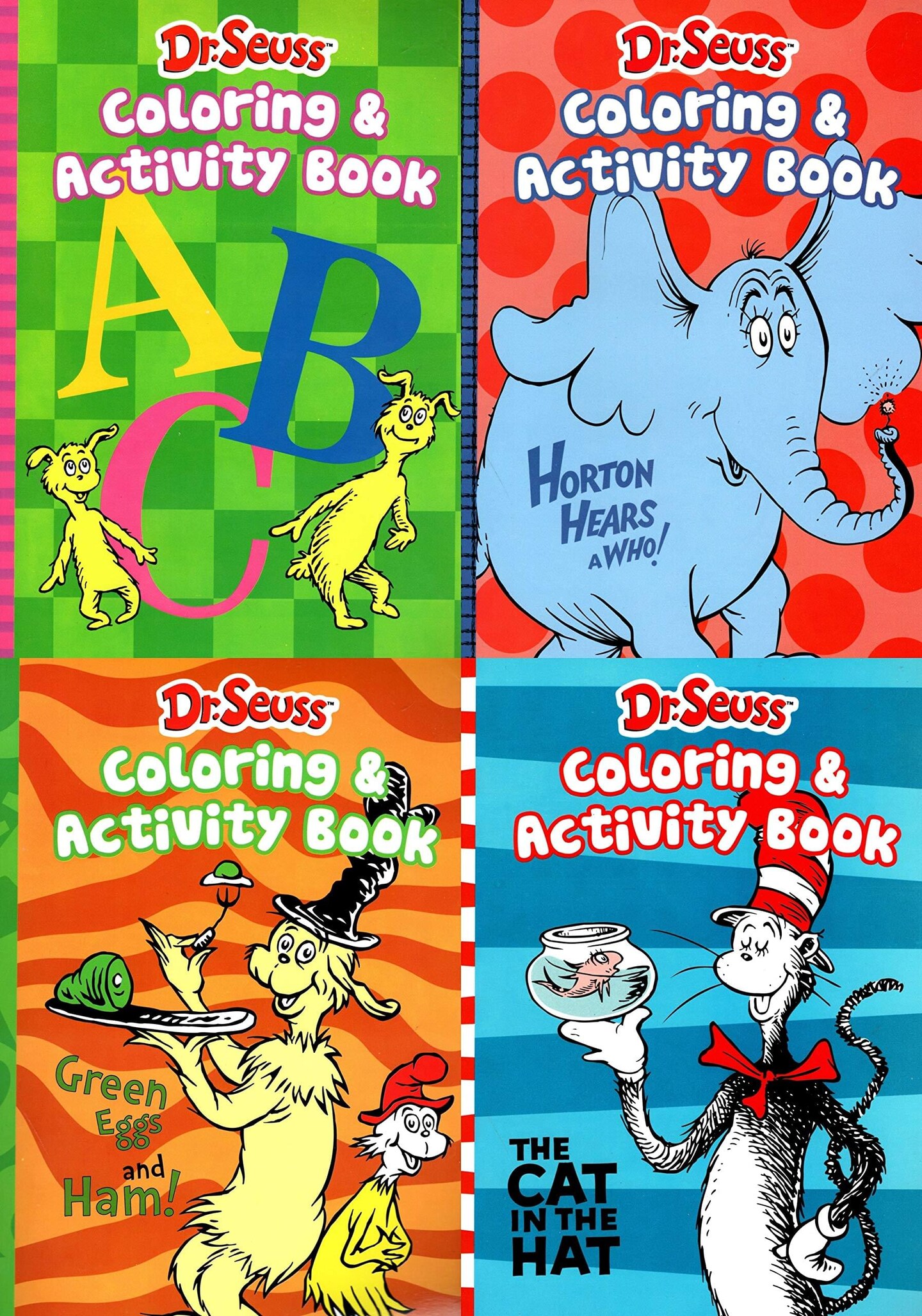 Dr. Seuss 4-In-1 Coloring &#x26; Activity Books