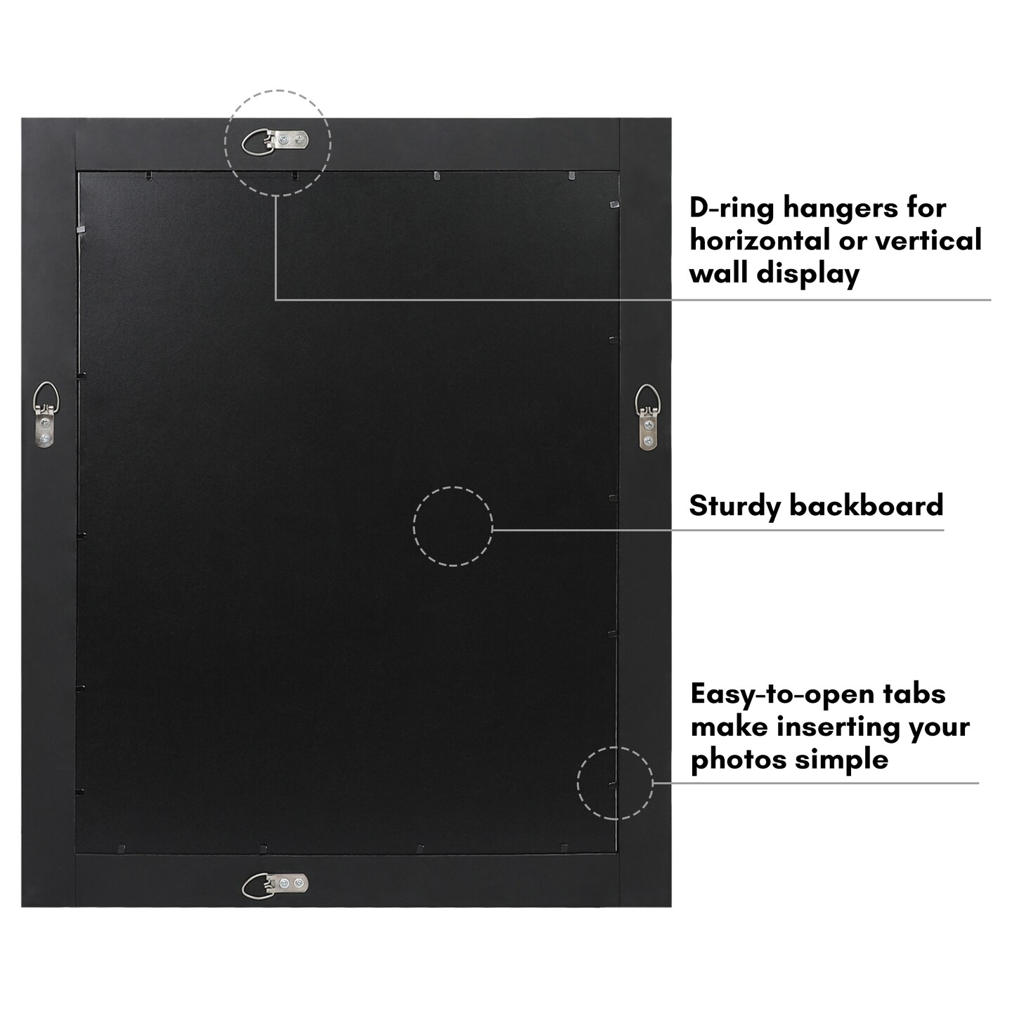 Americanflat Rustic Picture Frame - Modern Photo Frame for Unique Farmhouse Look - Polished Glass Cover - Hanging Hardware with Horizontal and Vertical Display - Includes Easel